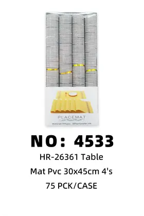 Boxed PVC-30x45cm Textilene Placemats