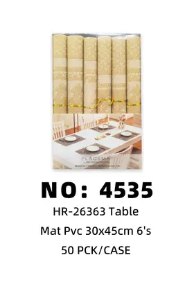 Boxed PVC-30x45cm Textilene Placemats