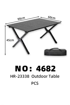Black Outdoor Tables Camping 90*60*