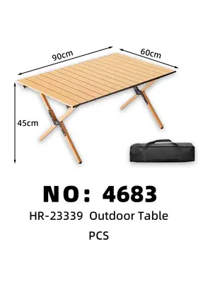 Wood Grain Outdoor Tables Camping 90*60*