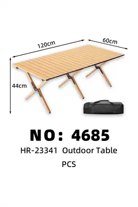 Wood Grain Outdoor Tables Camping 120*60*