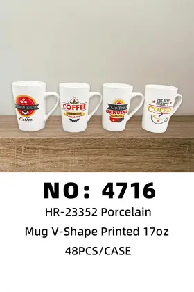 Decal High-Cone Cups Ceramic Cups