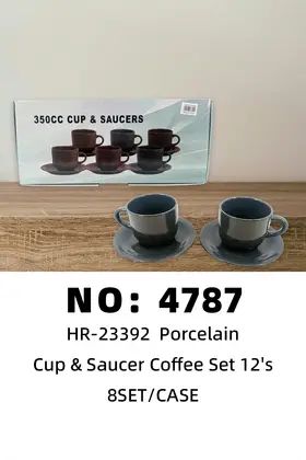 Coffee Sets 350 Cup & Saucers Ceramic Cups