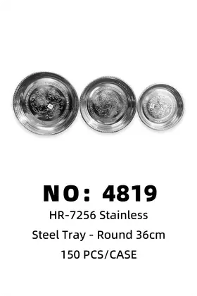 36CM Stainless Steel Plates Natural Fortune