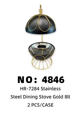 Black Globe Hanging Chafing Dishes Gold Chafing Dishes