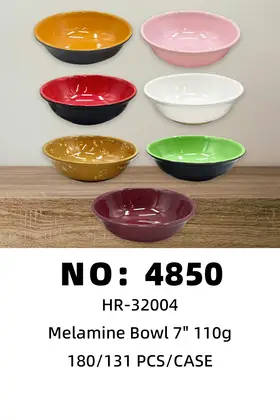 7 Inch Melamine Bowls 110g 180/
