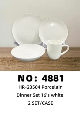 Moonlight White Embossed Ceramic Sets