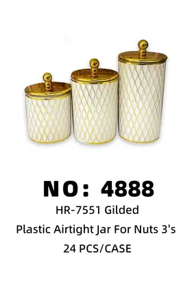 Nuts Sealed Plastic Jars - Diamond Pattern