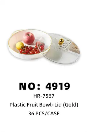 Plastic Fruit Plates + Lid