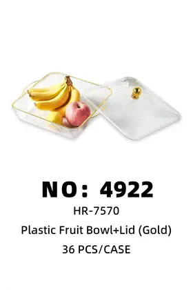 Plastic Fruit Plates + Lid