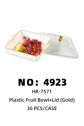 Plastic Fruit Plates + Lid