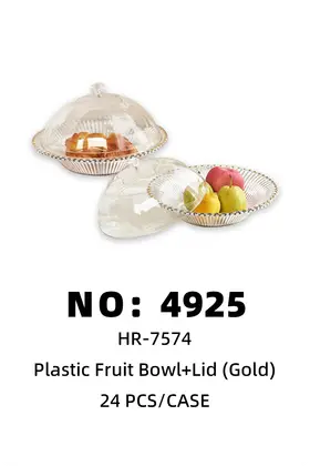Plastic Fruit Plates + Lid