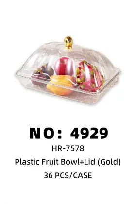 Plastic Fruit Plates + Lid