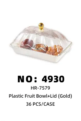 Plastic Fruit Plates + Lid