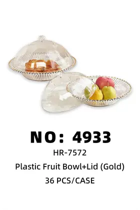 Plastic Fruit Plates + Lid