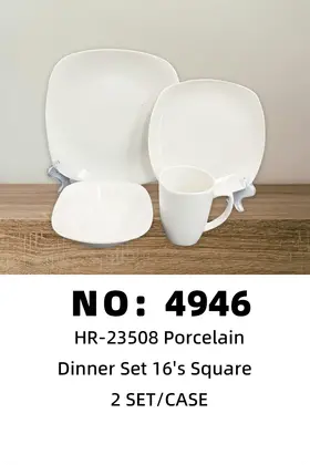 Square 16 Piece Ceramic Sets