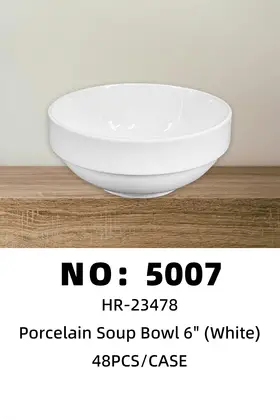 6 Inch Protected-Rim Bowls Ceramic Bowls