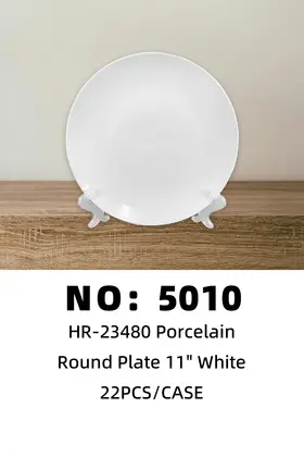 11 Inch White Moonlight Plates Ceramic Plates
