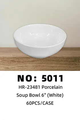 6 Inch Protected-Rim Bowls Ceramic Bowls