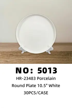 10.5 Inch Curved-Rim Plates Ceramic Plates