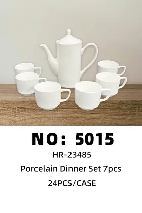 7 Piece Bone China Teapots Set Cups Ceramic Cups