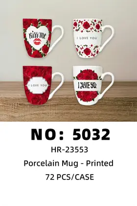 Classic Decal Cups Ceramic Cups