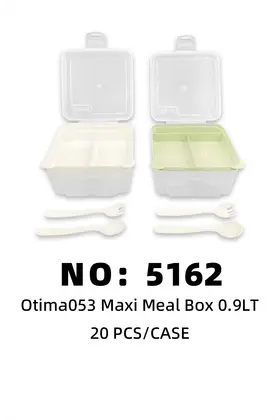 Otima053 Lunch Boxes With Fork 0.9lt