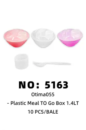 Otima055 Lunch Boxes With Fork 1.4lt