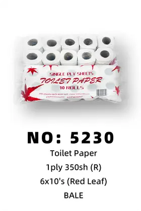 Red Leaf Paper Tissues