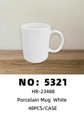 12oz Straight Cup Ceramic Cups