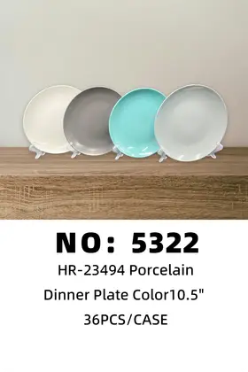 10.5 Inch Multi-Colour Glazed Plates Ceramic Plates