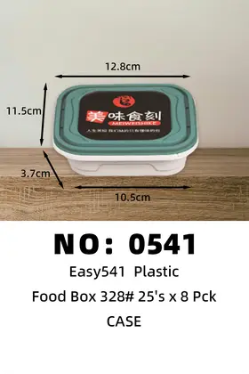 Easy541 Disposable Plastic Lunch Boxes 328ml