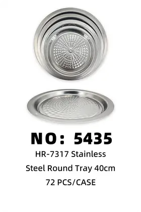 40cm Stainless Round Trays