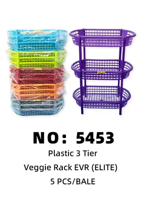 3-Tier Baskets Plastic Vegetable Baskets ELITE