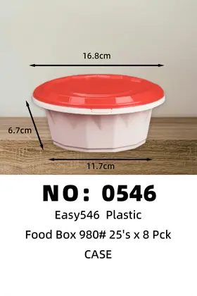 Easy546 980ML Disposable Plastic Lunch Boxes