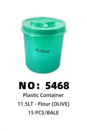 olive Plastic Flour Buckets Food Buckets