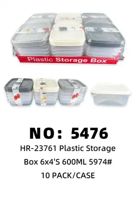 Storage Boxes 600ml 6×4's 10PACK/