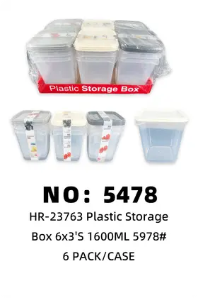 Storage Boxes 1600ml6x3's 6PACK/