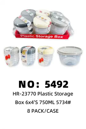 Storage Boxes 750ml 6×4's 8PACK/