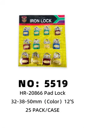 12's Padlocks 32-38-50mm 25PACK/