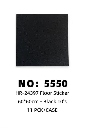 Black 60*60cm Blanket Floor Stickers 10's