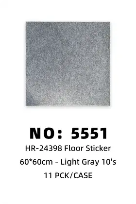 Light Grey 60*60cm Blanket Floor Stickers 10's