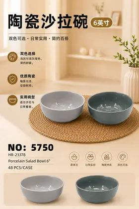 Glossy 6 Inch Bowls Ceramic Bowls