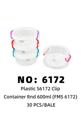 Formosa 600ML Clear Round Boxes