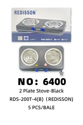 REDISSON Black Double Burner Electric Stoves