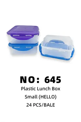 HELLO Plastic Lunch Boxes