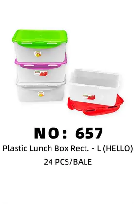 HELLO Plastic Lunch Boxes