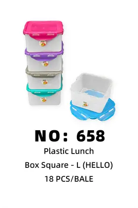 HELLO Square Lunch Boxes