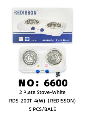 REDISSON White Double Burner Electric Stoves