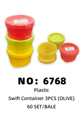 OLIVE 3PCS Snack Jars